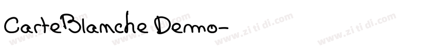 CarteBlanche Demo字体转换